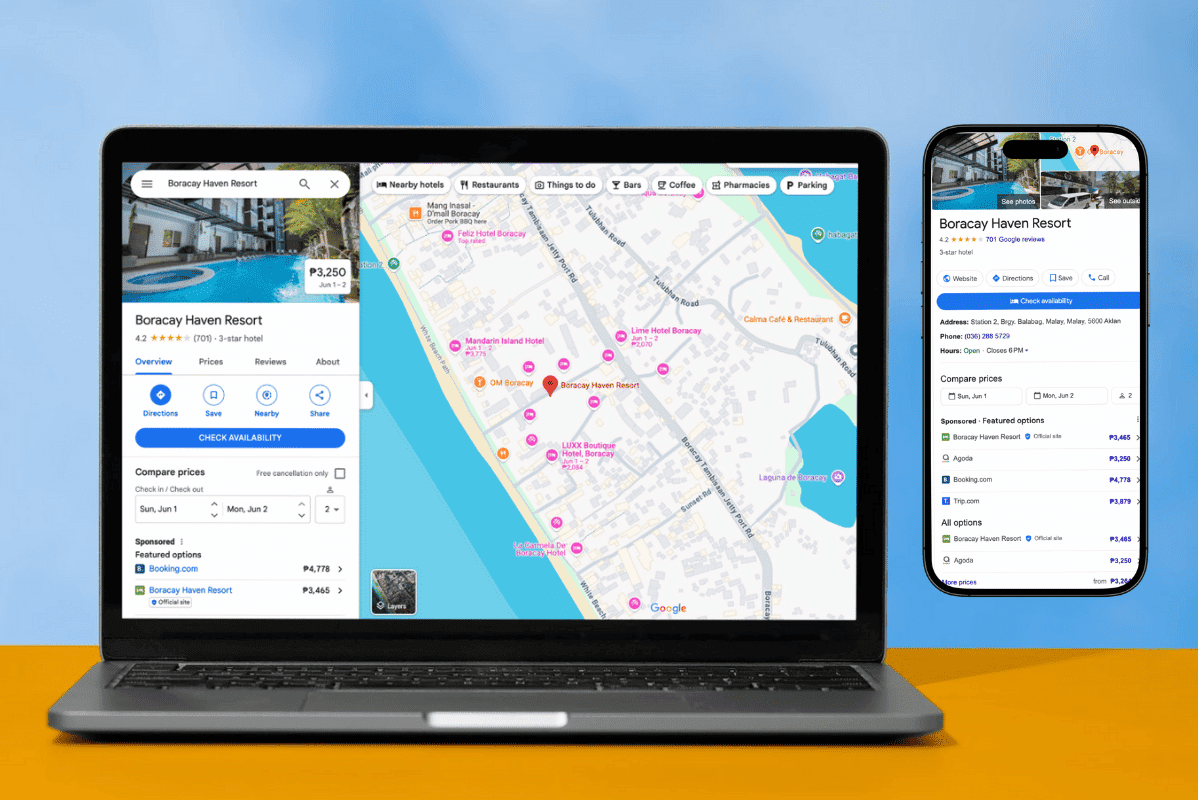 Metasearch Google Price Ads Boracay Haven Resort - OLWC Hotel Digital Marketing